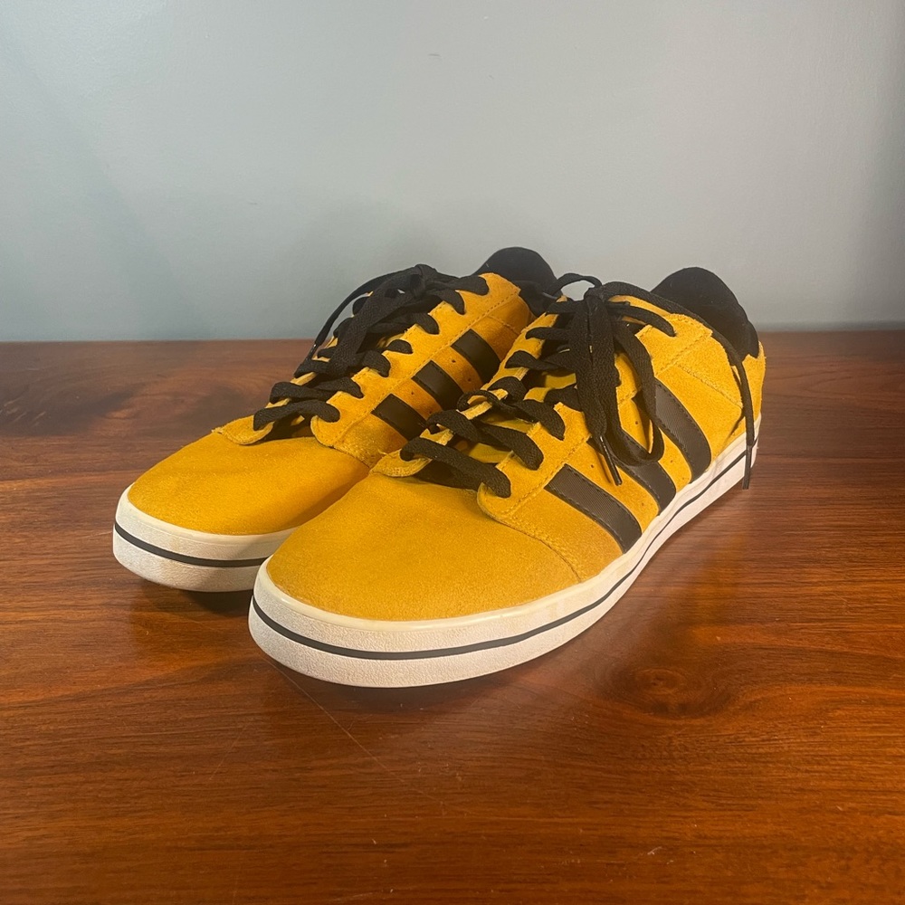Adidas David Beckham Yellow Suede Shoes Sz 10.5